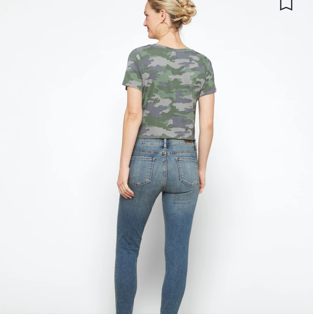 KUT FROM THE KLOTH  Dayna Skinny Scissor Cut Step Hem Jean Size 8